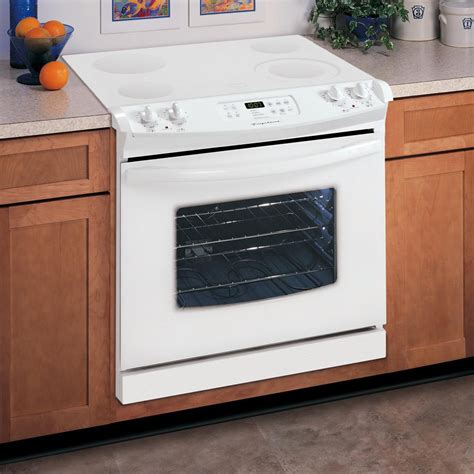 A bottom cabinet or shelf needs to be built along with the cabinets to accommodate the unit. Shop Frigidaire® 30-Inch Drop-In Electric Range (Color ...