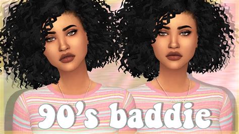The Sims 4 Cas 90s Baddie Full Cc List And Sim Download Youtube