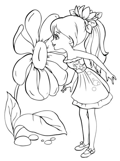 A Girl Coloring Page