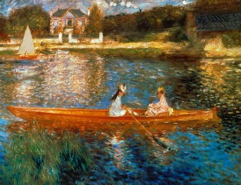 The Seine At Asnieres Oil Painting Of Pierre Auguste Renoir As Art