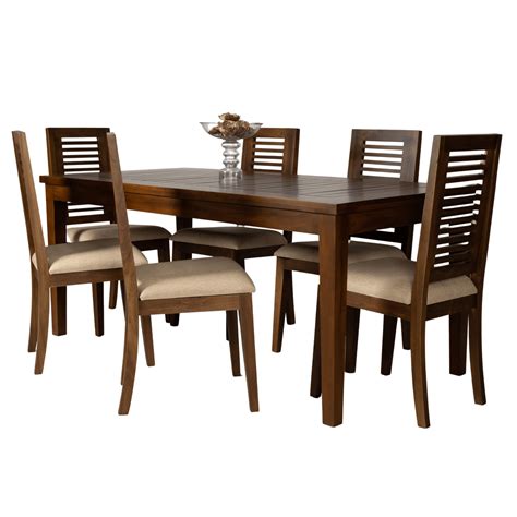 William Standard Dining Table With William Chairs Singhe Furniture