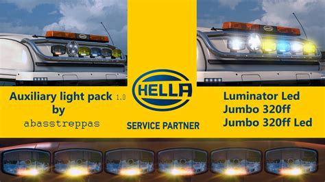 Abasstreppas Hella Auxiliary Light Pack V10 Updated Ets2 Mods Euro