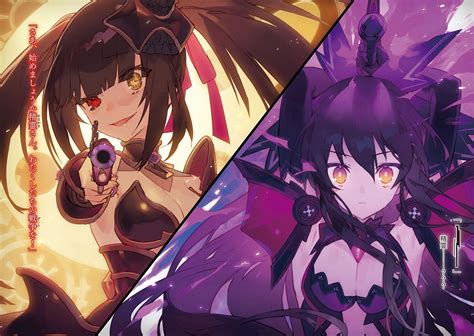 Date A Bullet Volume 6 Illustration Kurumi And Inverse Tohka From Date A Live Wiki Datealive
