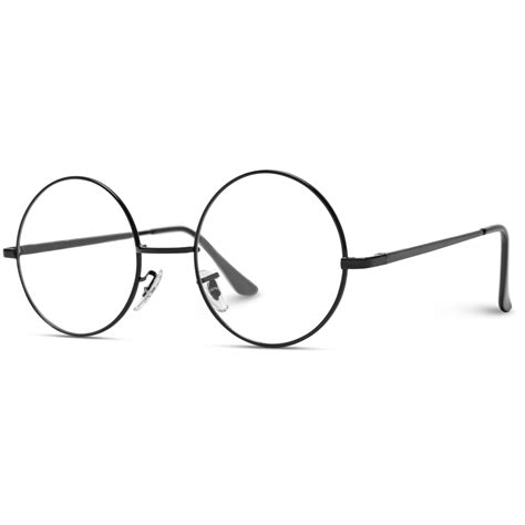 Charley Circle Glasses Clear Lens Round Metal Frame Wearme Pro