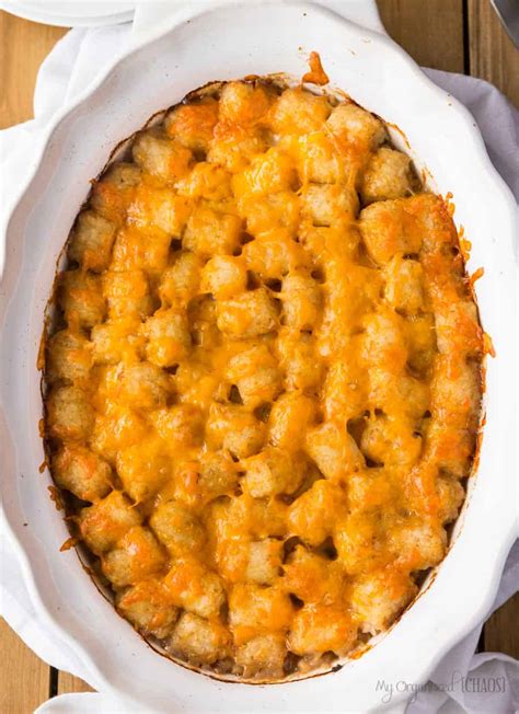 Served with crusty bread for dipping, this is an amazing dish that can't be beat! Tater Tot Casserole