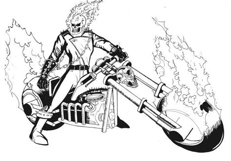 Ghost Rider Coloring Page Coloring Home
