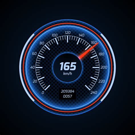 Realistic Vector Car Speedometer Interface By Microvector Thehungryjpeg