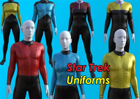 Star Trek Uniforms G8F DAZ Studio ShareCG