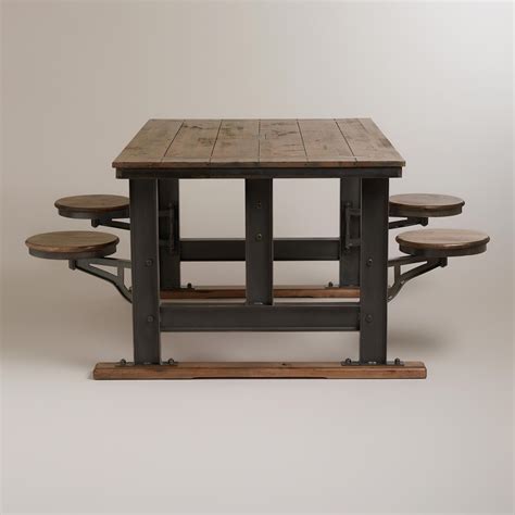 Qr code link to this post. Galvin Cafeteria Table | World Market. Stool arm too short ...