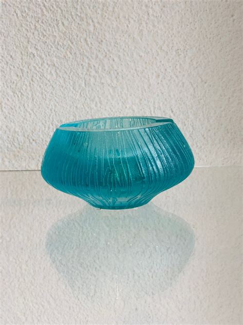 Mid Century Czech Glass Ashtray By Frantisek Zemek 1950 Etsy