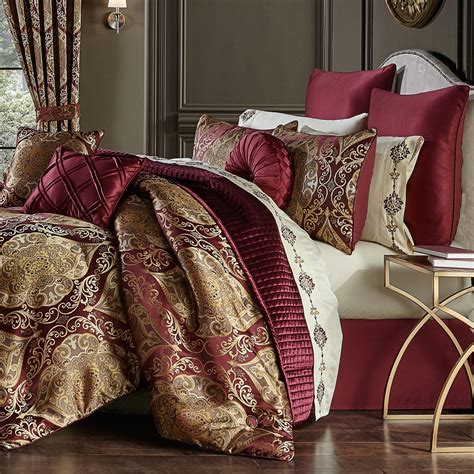 Burgundy Comforter Set Queen