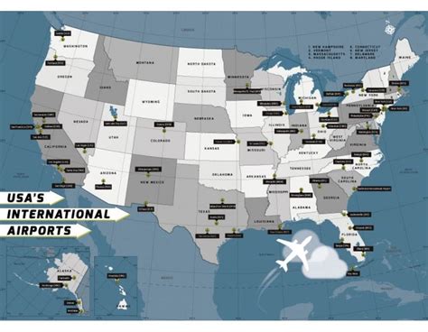 Usa International Airports Map Airport Map International Airport