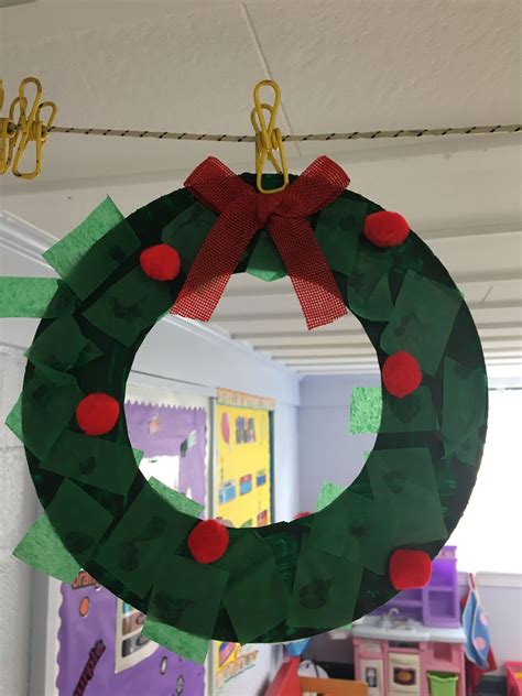 Preschool Craft Christmas Wreath Christmas Wreath Craft