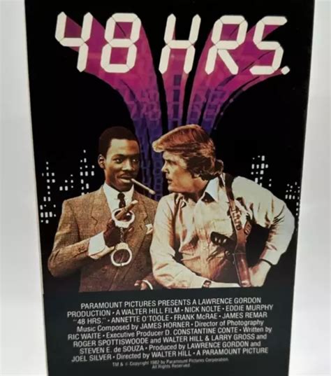 Vtg Vhs 48 Hours 1988 Movie Video Tape Nick Nolte Eddie Murphy