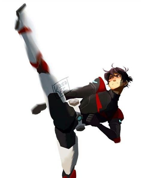 An Animated Image Of A Man Doing A Kickbox Pose With His Leg In The Air