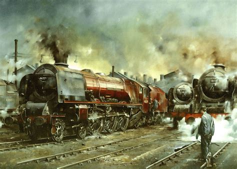 Red Lady Duchess Of Hamilton Painting By John Cowley Gra Steam