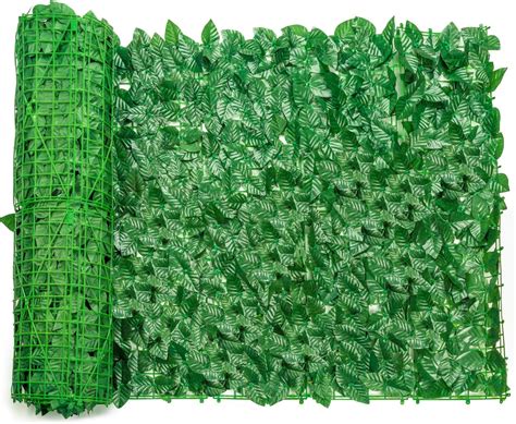 Ipsxp Ivy Leaf Hedge Screening118x39in Artificial Green Leaf Privacy