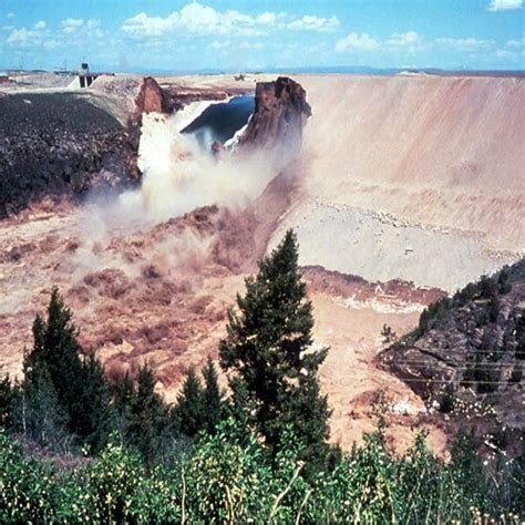 Teton Dam Collaps June 1976 Teton Dam Tetons Dam