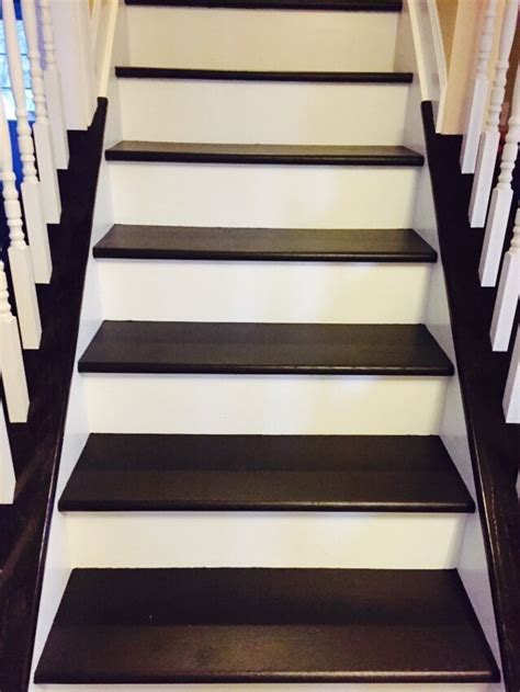 Painted Our Wood Steps Using Sherwin Williams Floor Paint On Treads And