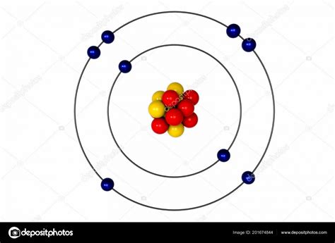 Is a diagram of the atom that describes the arrangement of subatomic particles: Bohr Model Drawing Oxygen at PaintingValley.com | Explore ...