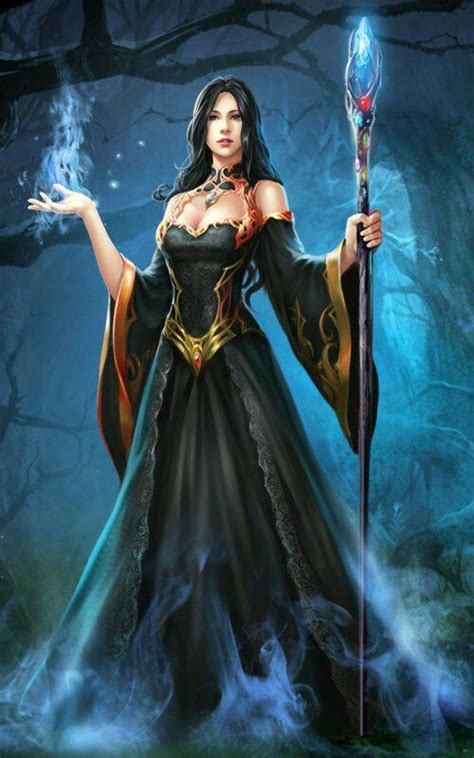 Pin By Yan On Imagens Femininas Female Wizard Fantasy Art Women
