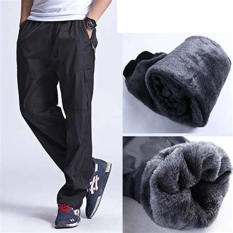 Buy Grandwish 2018 New Winter Fleece Pants Mens Thick