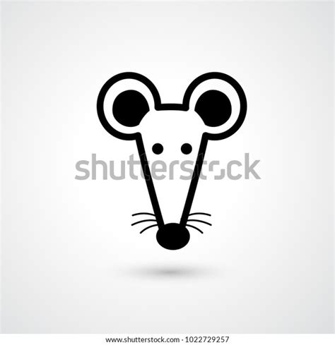 Rat Head Icon Vector Stock Vector Royalty Free 1022729257 Shutterstock