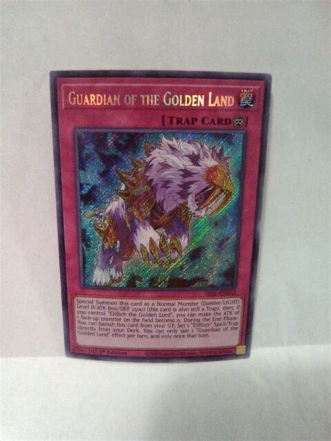Yu Gi Oh Guardian Of The Golden Land Trap Silver Holo Rate Ist Ed Sesl