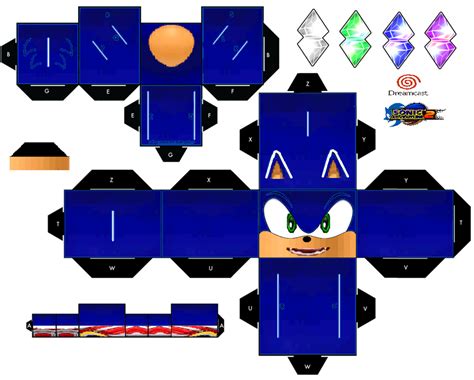 Ninjatoes Papercraft Weblog Papercraft Sonic Advanture Dx E 102