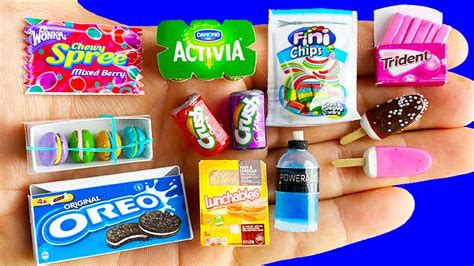 20 Diy Miniature Food And Drinks Realistic Hacks And Crafts Paper