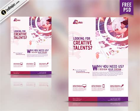 Free Psd Creative Agency Flyer Template Indiater