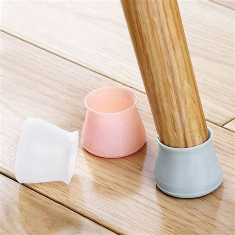 4pcs Furniture Silicone Protection Cover Chair Leg Capstable Covers