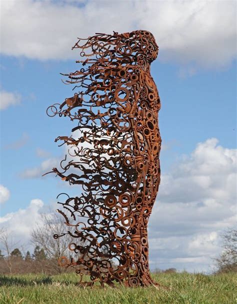 Penny Hardy Sculptor You Blew Me Away Blown Away Series British