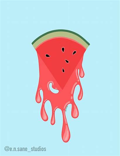 Drip Watermelon Iphone Aesthetic Drawing Cool Wallpapers
