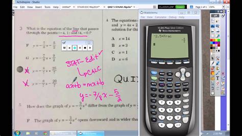 Staar also includes optional eoc assessments for algebra ii and english iii. Algebra 1 STAAR EOC - ALL CALCULATOR WORK TIPS AND TRICKS ...