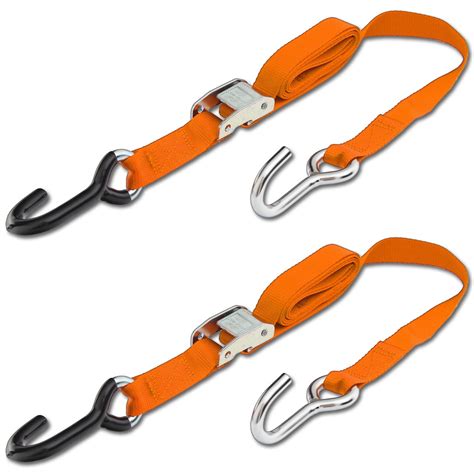 Progrip Powersports Motorcycle Tie Down Straps Lab Tested 2 Pack Orange