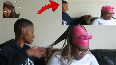 Cutting Girlfriend Hair Prank Vlogmas Day 12 Youtube