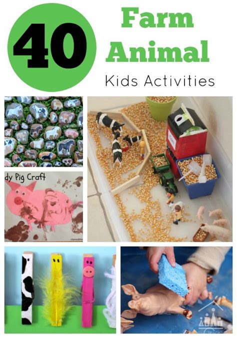 40 Fantastic Farm Animal Activities For Kids Crafty Kids At Home
