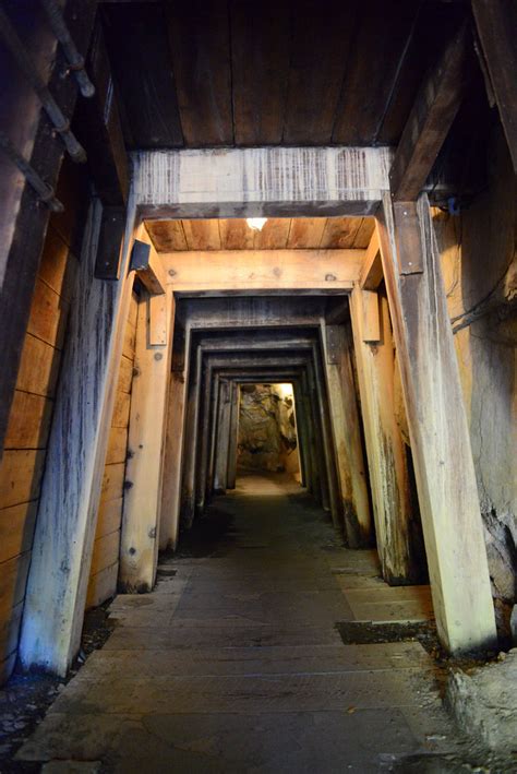 When gold resources dwindled in the nearby stream, people turned to hard rock mining. Gold Bug Mine entrance timbrs, Placerville, California ...