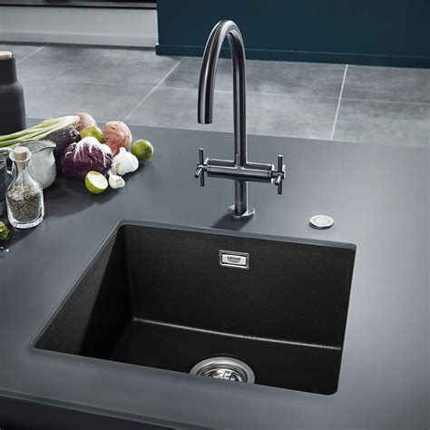 It created competition between companies and many models and different grade stainless steel kitchen sinks are manufactured and quartz sinks have also entered the current market. Grohe K700 1.0 Bowl Undermount Composite Quartz Kitchen ...