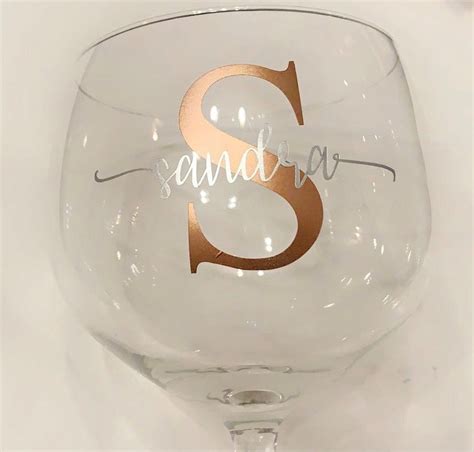custom decal name and initial for glasses etsy