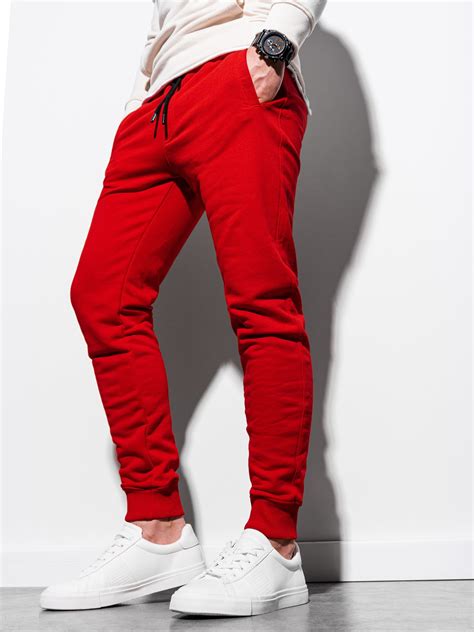 Mens Sweatpants Red P1005 Modone Wholesale Clothing For Men