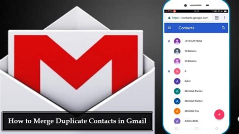 How To Merge Duplicate Contacts In Gmail Youtube