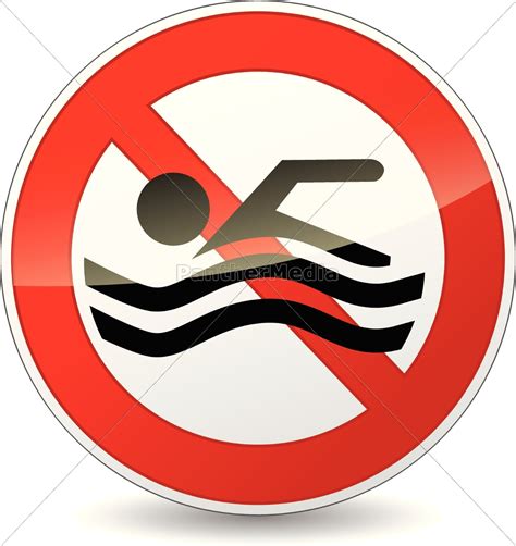 No Swimming Vector At Collection Of No Swimming