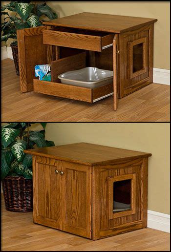 All you need is some wood, power tools, and basic carpentry skills. Cat Litter Box Wooden Pet Furniture | Cat litter box, Pet ...