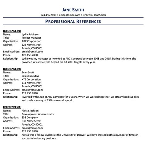 How To List References On A Resume And If You Should