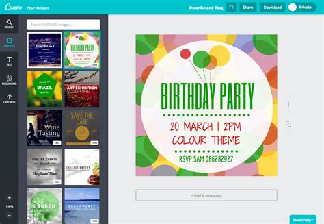 Create a Birthday Invitation in Canva | Custom birthday invitations
