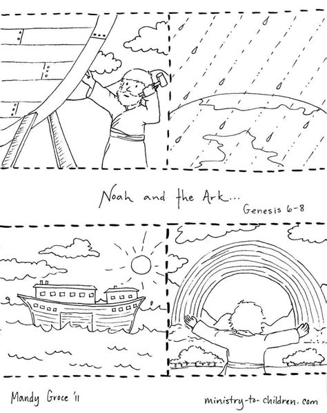 Use the noah's ark coloring page as a fun activity for your next children's sermon. Noah and the Ark Coloring Pages