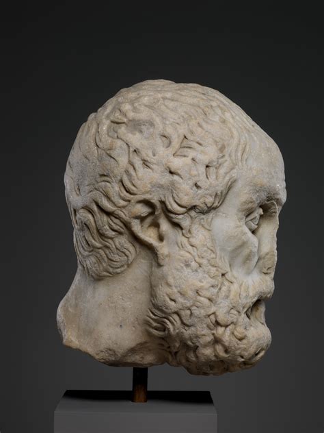 Marble Head Of A Philosopher Roman Imperial The Metropolitan