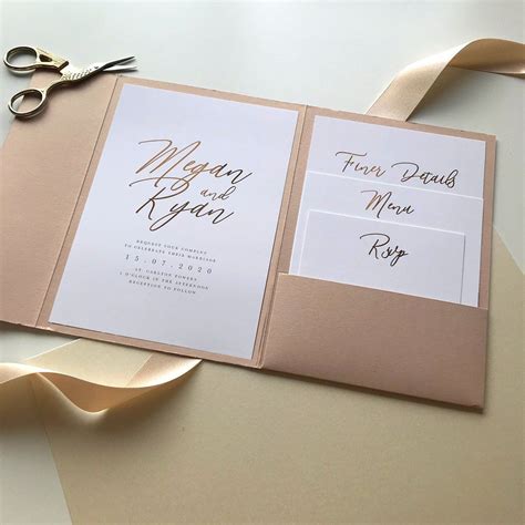 Seducing With Wedding Pocket Invitations Uk For A Fun And Playful Twist
